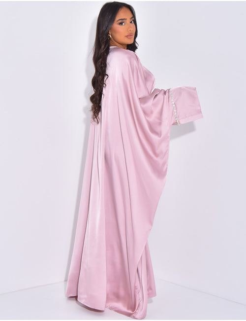 LANABELL™ - BUTTFERFLY ABAYA MIT FARBIGEN SCHMUCK - HEALCUPS
