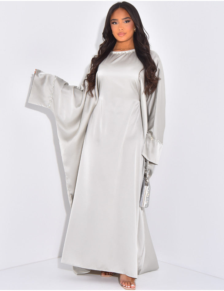 LANABELL™ - BUTTFERFLY ABAYA MIT FARBIGEN SCHMUCK - HEALCUPS