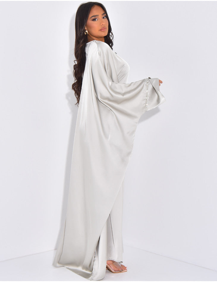 LANABELL™ - BUTTFERFLY ABAYA MIT FARBIGEN SCHMUCK - HEALCUPS