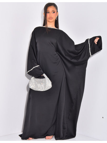 LANABELL™ - BUTTFERFLY ABAYA MIT FARBIGEN SCHMUCK - HEALCUPS