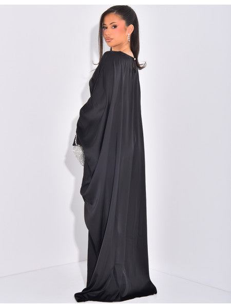 LANABELL™ - BUTTFERFLY ABAYA MIT FARBIGEN SCHMUCK - HEALCUPS