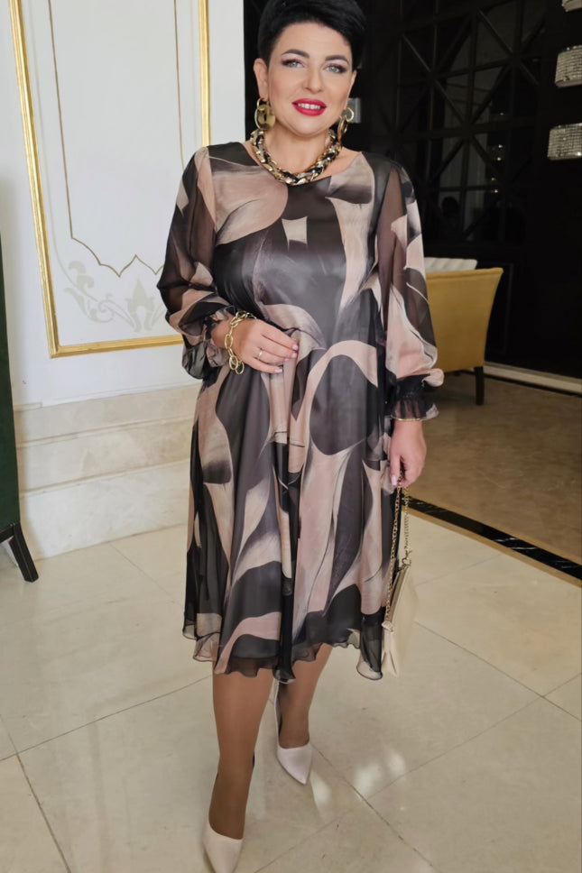 LANABELL™ - FLIESSENDES KLEID MIT PRINT - HEALCUPS