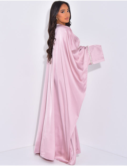LANABELL™ - BUTTFERFLY ABAYA MIT FARBIGEN SCHMUCK - HEALCUPS