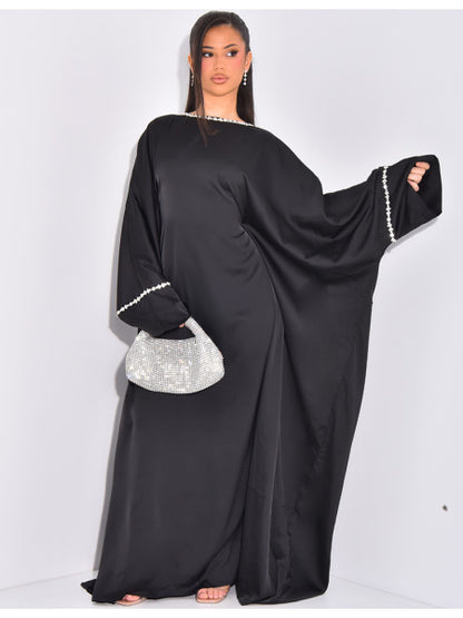 LANABELL™ - BUTTFERFLY ABAYA MIT FARBIGEN SCHMUCK - HEALCUPS